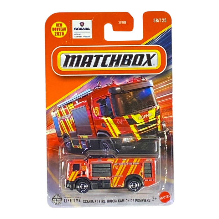 Matchbox Scania XT Fire Truck - 2025 Matchbox Series 58/125 - for just $1.99! 