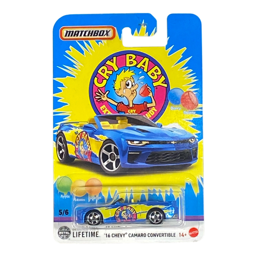 Matchbox '16 Chevy Camaro Convertible "Cry Baby" - Matchbox Candy Series 5/6 - for just $1.99! 