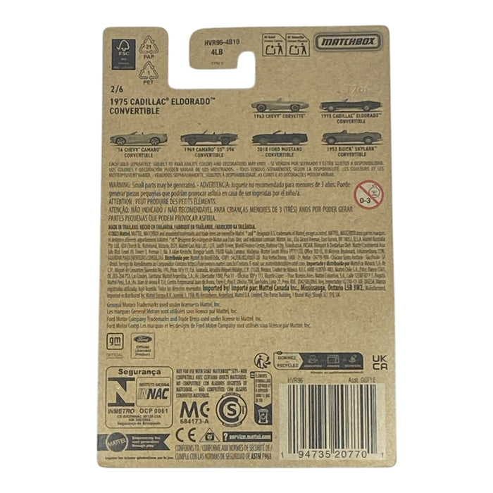 Matchbox 1975 Cadillac Eldorado Convertible - Matchbox Series 2/6 - for just $1.79! 