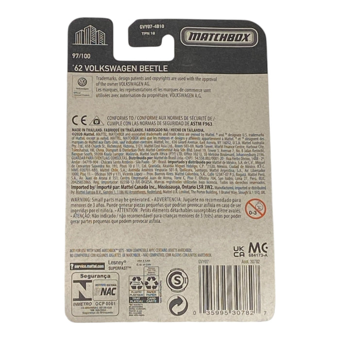 Matchbox '62 Volkswagen Beetle - Matchbox Series 97/100 - for just $1.99! 