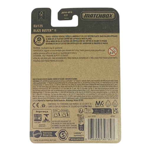 Matchbox Blaze Blaster II - 2025 Matchbox Series 03/125 - for just $1.79! 