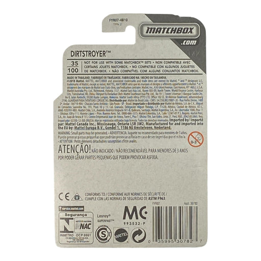 Matchbox Dirtstroyer - Matchbox MBX Construction Series 20/20 - for just $1.79! 