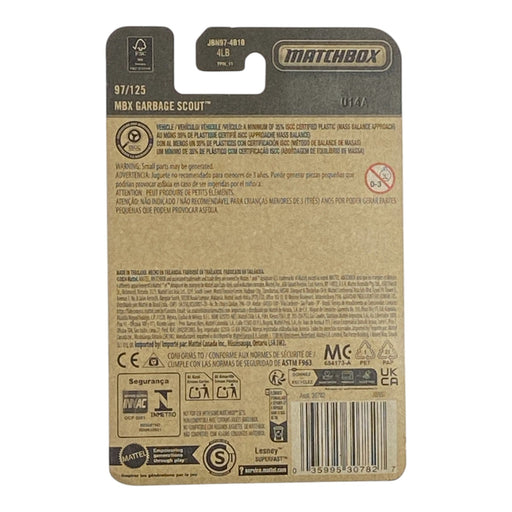 Matchbox MBX Garbage Scout - 2025 Matchbox Series 97/125 - for just $1.79! 