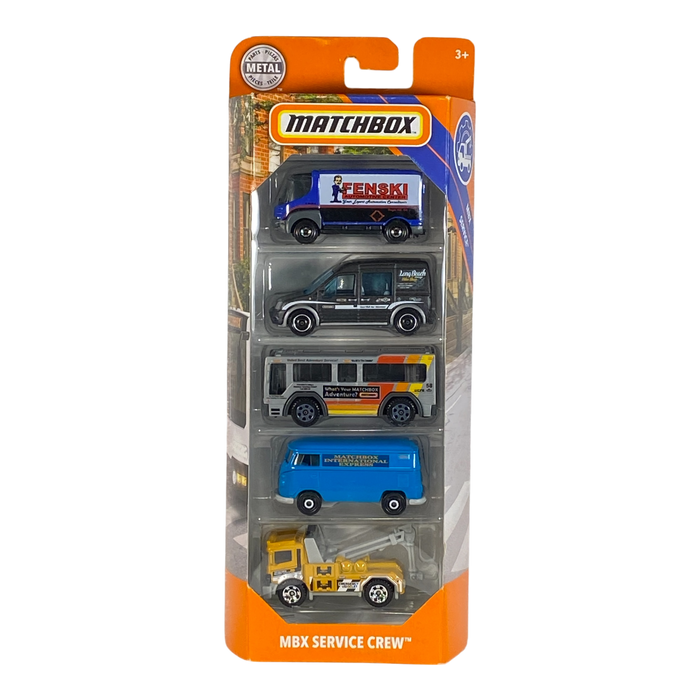 Matchbox MBX Service Crew | 5 Pack Edition - for just $11.99! 
