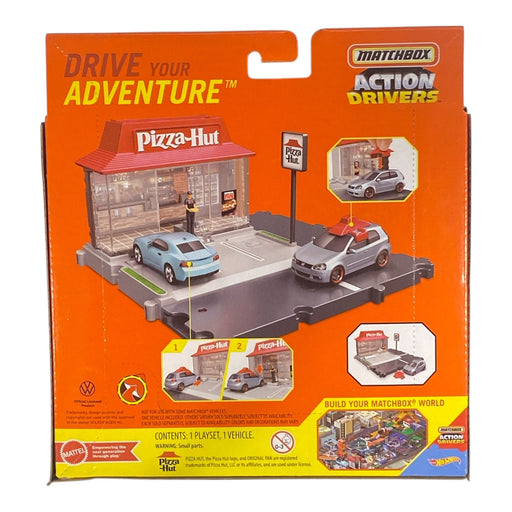 Matchbox Pizza Hut Pizza Run - Action Drivers Vehicle Playset w/ Volkswagen GTI - for just $14.99! 