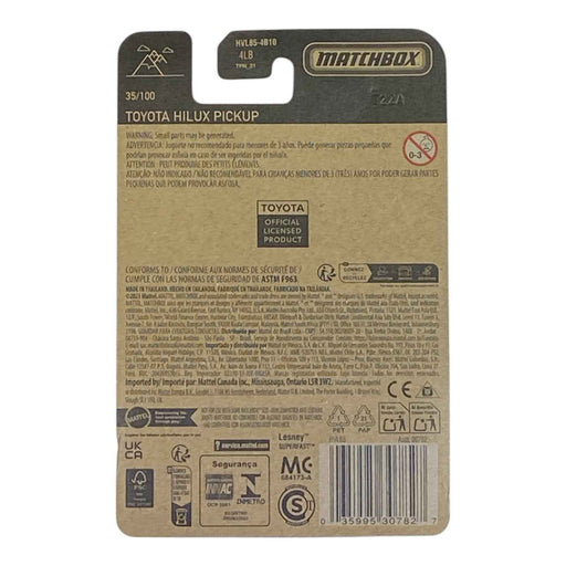 Matchbox Toyota Hilux Pickup - Matchbox Series 35/100 - for just $1.79! 