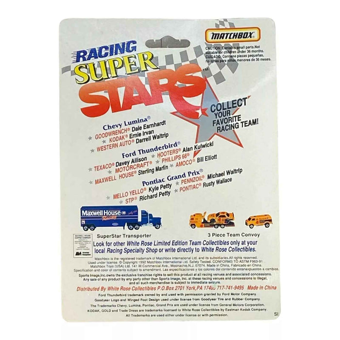 Matchbox Ford Thunderbird - Davey Allison #28 - Vintage 80's  Racing Super Stars - for just $4.99! 