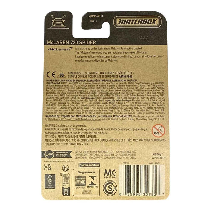 Matchbox McLaren 720 Spider - Matchbox 70 Years Series - for just $1.79! 