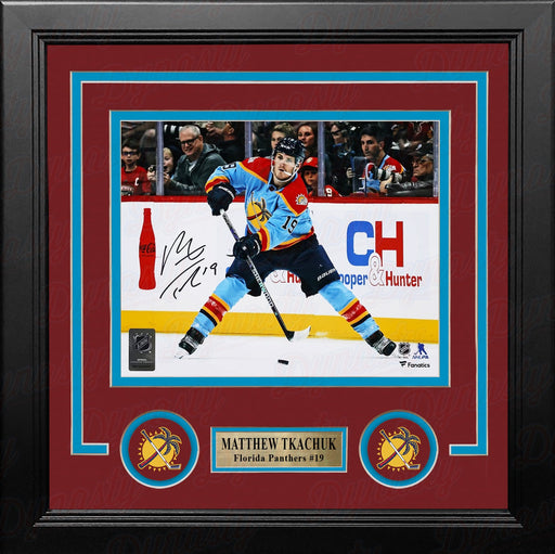Matthew Tkachuk Reverse Retro Florida Panthers Autographed 8" x 10" Framed Hockey Photo - for just $129.99! 
