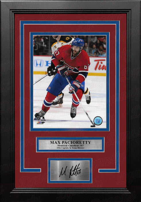 Max Pacioretty in Action Montreal Canadiens 8" x 10" Framed Hockey Photo with Engraved Autograph - for just $79.99! 