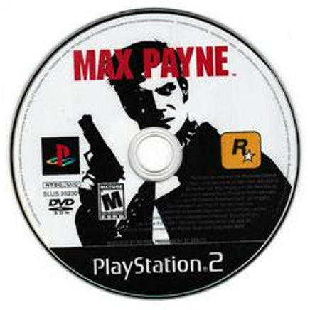 Top view of disc for Max Payne - PlayStation 2