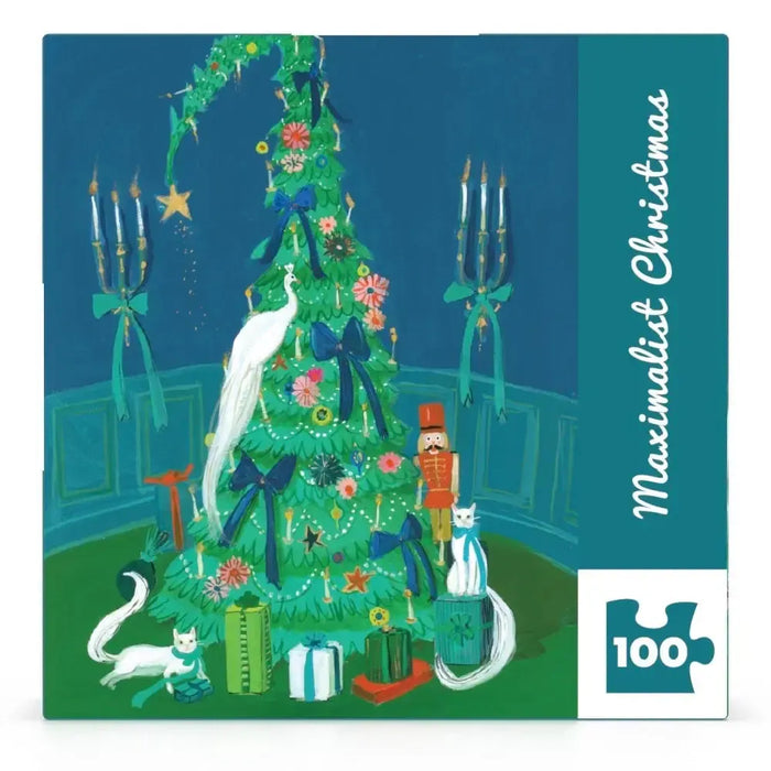 Maximalist Christmas by Janet Hill 100 Piece Mini Jigsaw Puzzle NYPC - for just $14.99! 