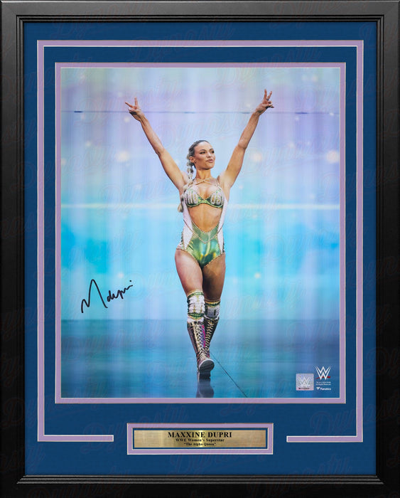 Maxxine Dupri Entrance Autographed 16" x 20" Framed WWE Wrestling Photo - for just $129.99! 