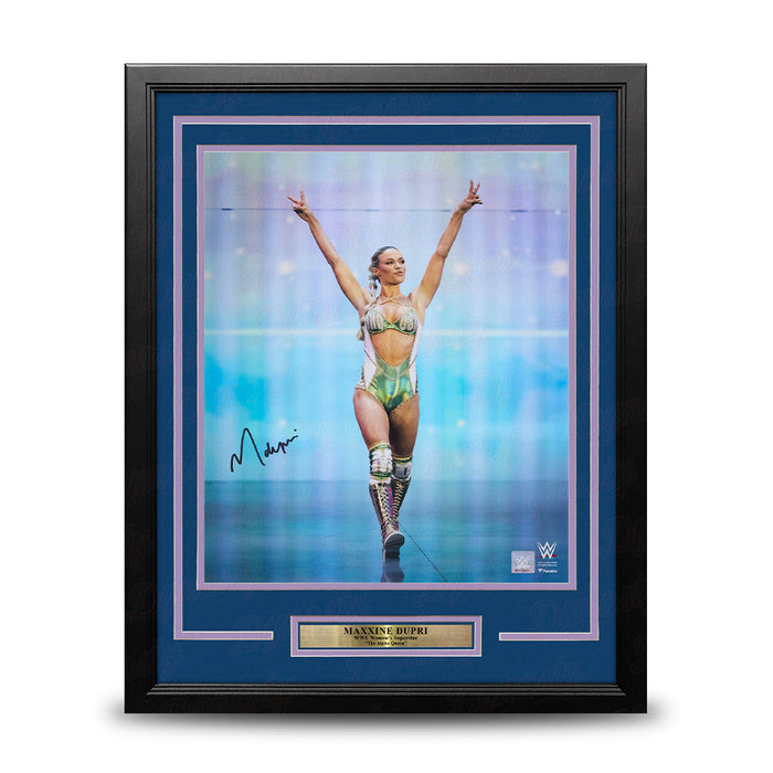 Maxxine Dupri Entrance Autographed 16" x 20" Framed WWE Wrestling Photo - for just $129.99! 