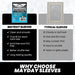 Mini Euro Card Sleeves (45x68mm) Standard 7035 or Premium 7080 - for just $2! 