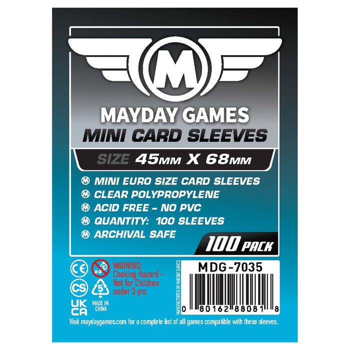 Mini Euro Card Sleeves (45x68mm) Standard 7035 or Premium 7080 - for just $2! 