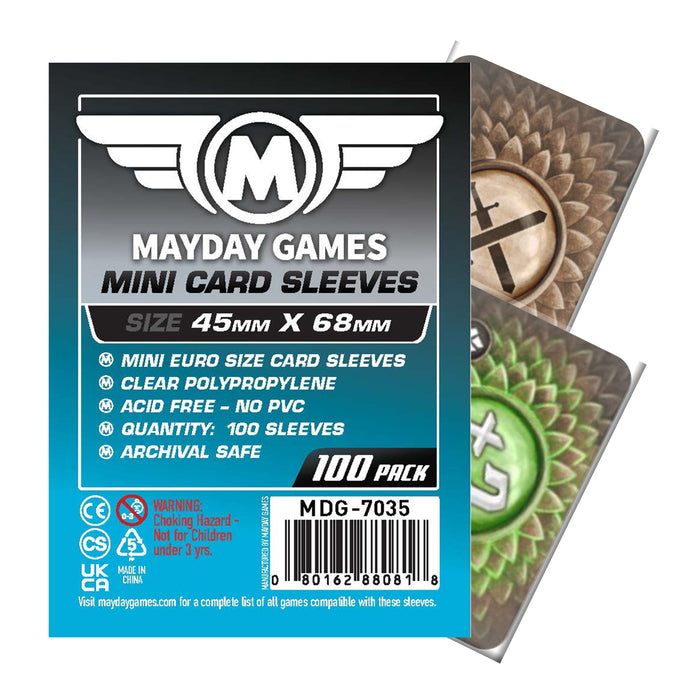 Mini Euro Card Sleeves (45x68mm) Standard 7035 or Premium 7080 - for just $2! 