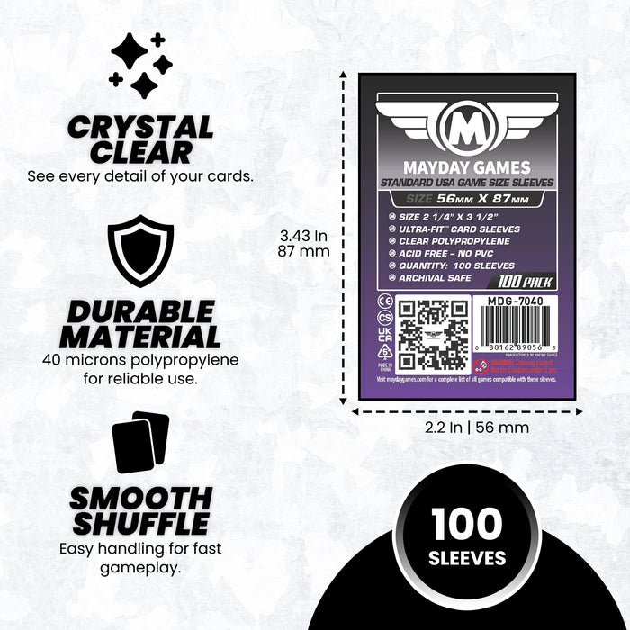 Standard USA Card Sleeves (56x87mm) - for just $2.75! 