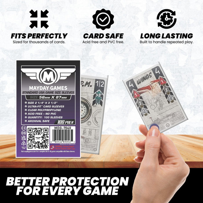 Standard USA Card Sleeves (56x87mm) - for just $2.75! 