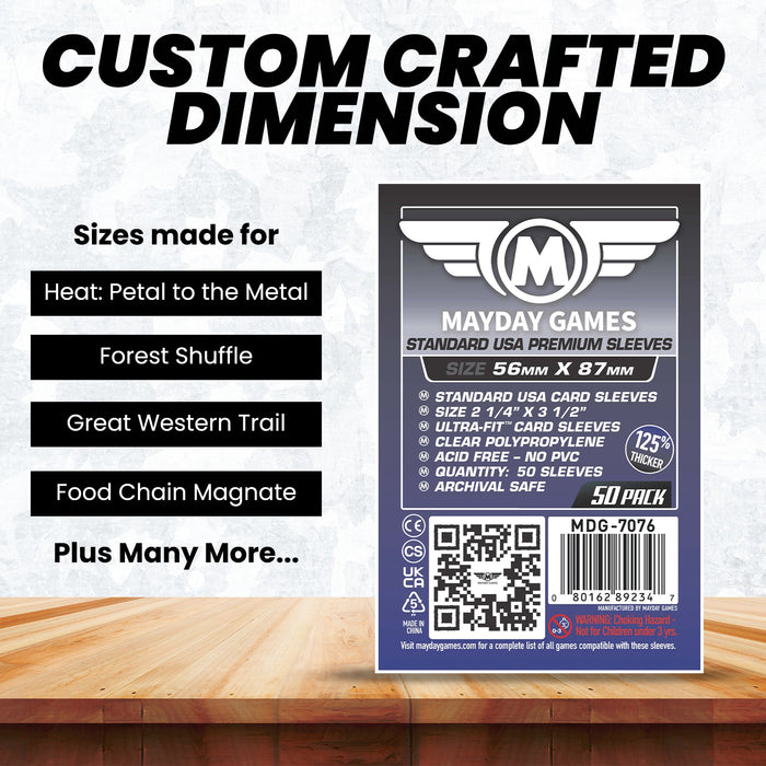 Standard USA Card Sleeves (56x87mm) - for just $2.75! 