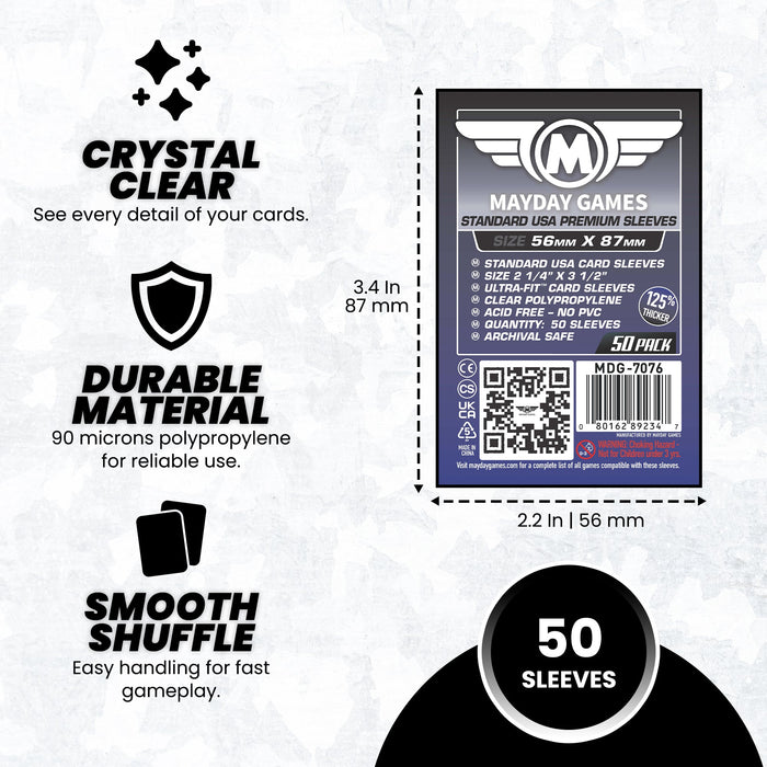 Standard USA Card Sleeves (56x87mm) - for just $2.75! 