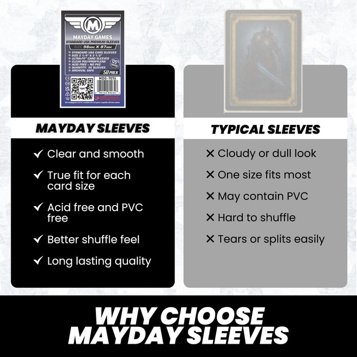 Standard USA Card Sleeves (56x87mm) - for just $2.75! 