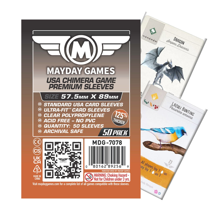 Standard USA Chimera Card Sleeves (57.5x89mm) Standard 7044 or Premium 7078 - for just $2.75! 