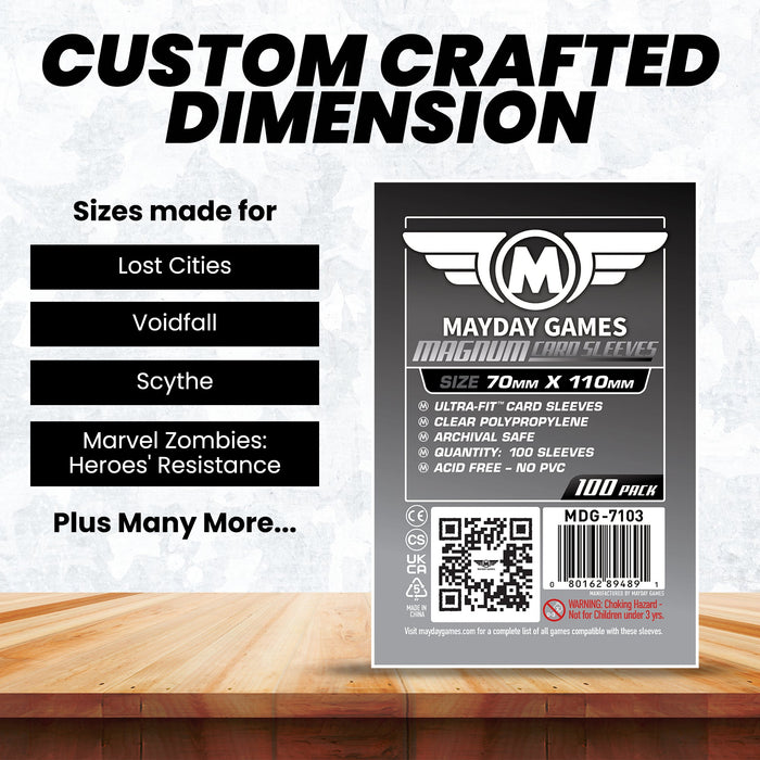 "Lost Cities" Compatible Card Sleeves - Magnum Ultra-Fit  (70x110mm) - for just $4! 