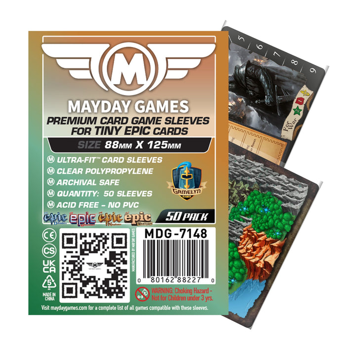 "Tiny Epic Kingdoms" Compatible Card Sleeves (88x125mm) - for just $4! 