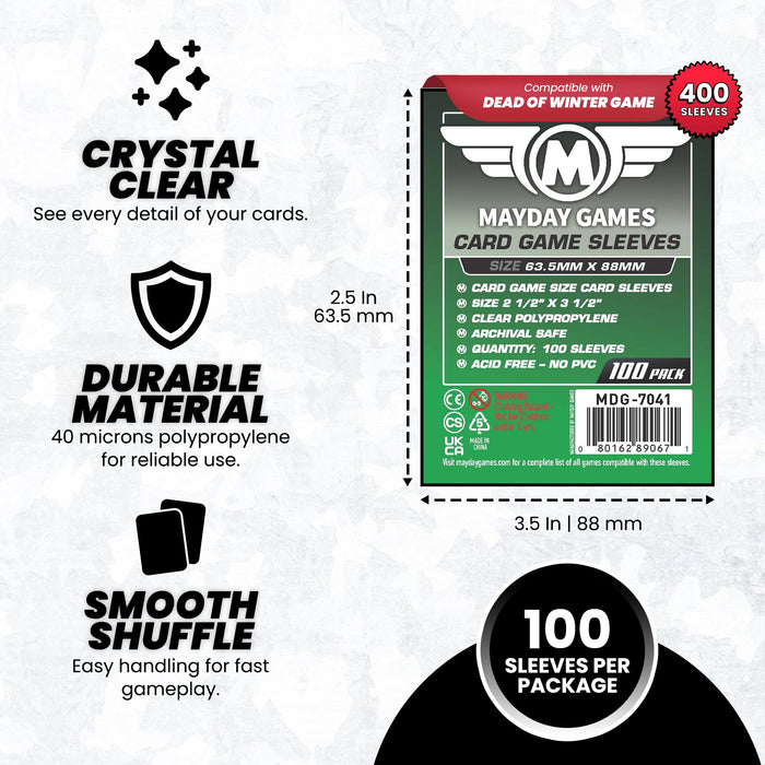 "Dead of Winter" Compatible Card Sleeve Bundle - for just $11! 