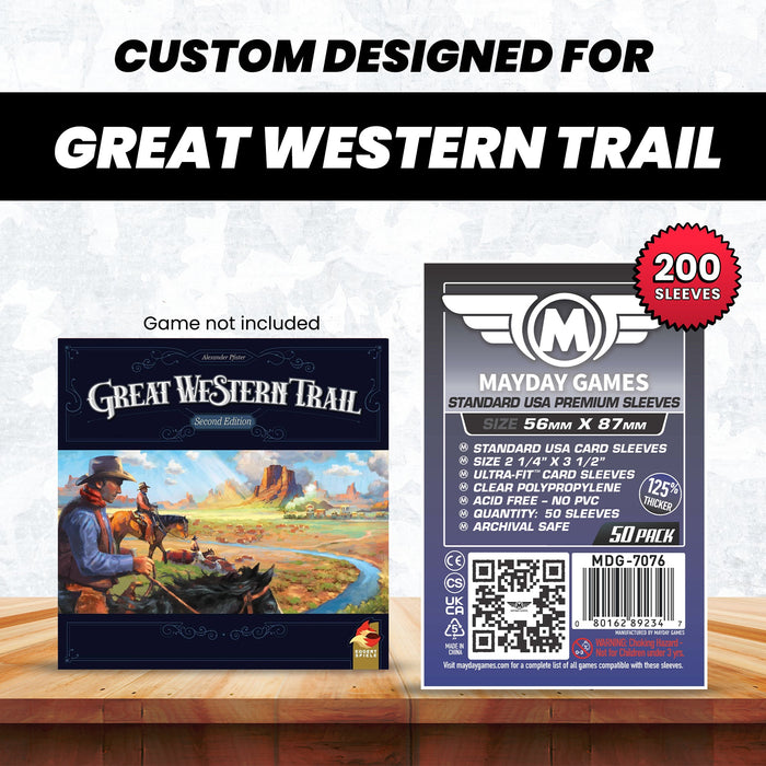 "Great Western Trail" Compatible Card Sleeve Bundle - for just $5.50! 