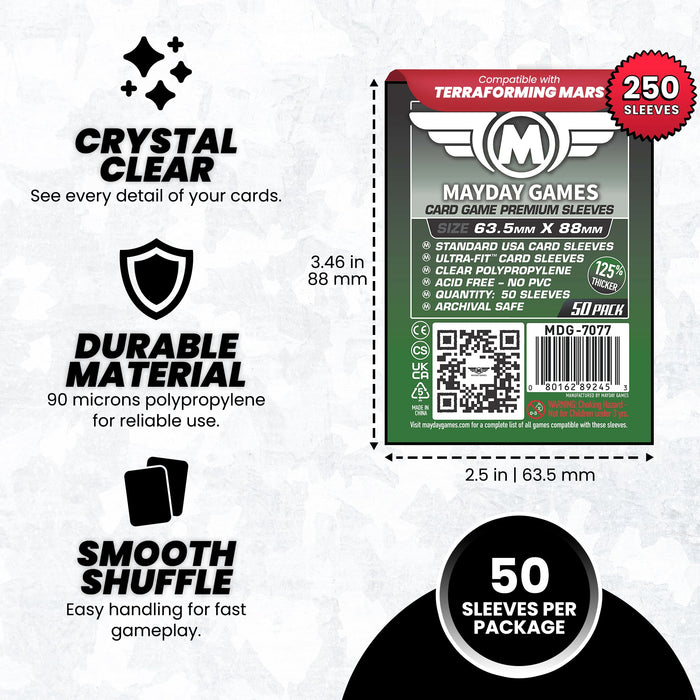 "Terraforming Mars" Compatible Card Sleeve Bundle - for just $8.25! 