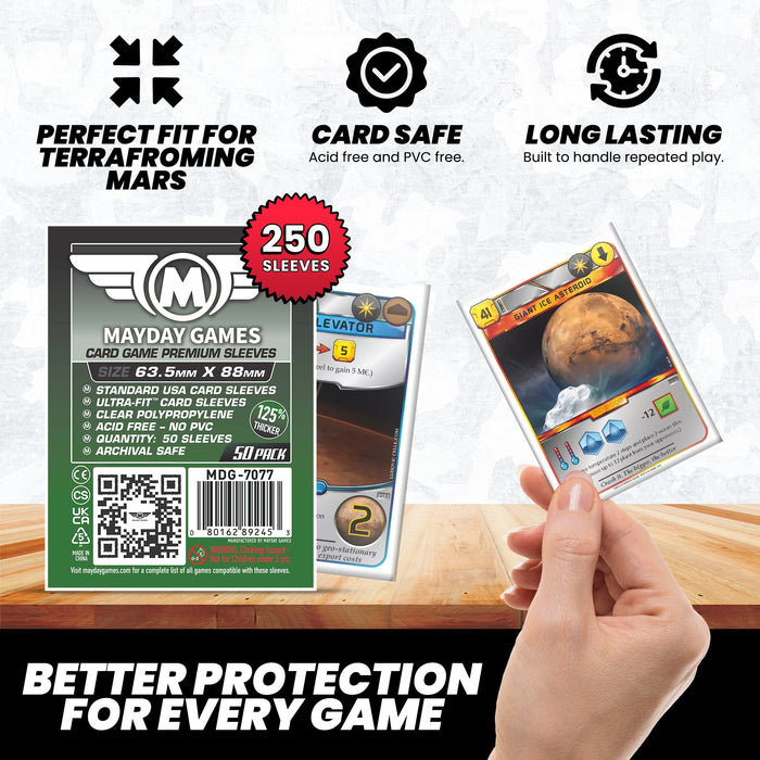 "Terraforming Mars" Compatible Card Sleeve Bundle - for just $8.25! 