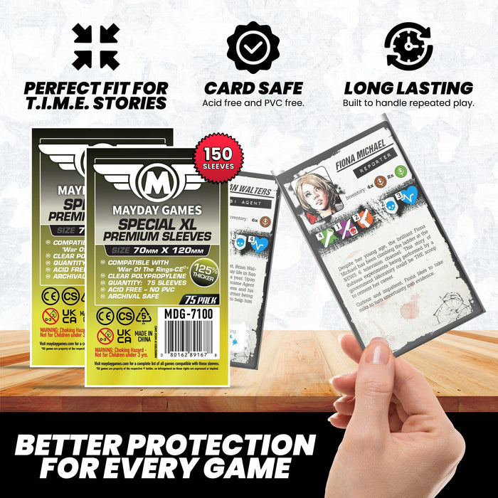 "T.I.M.E. Stories: The Marcy Case" Compatible Card Sleeve Bundle - for just $10! 