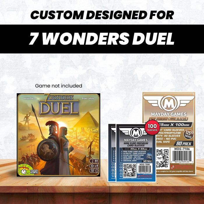 "7 Wonders: Duel" Compatible Card Sleeve Bundle - for just $6! 