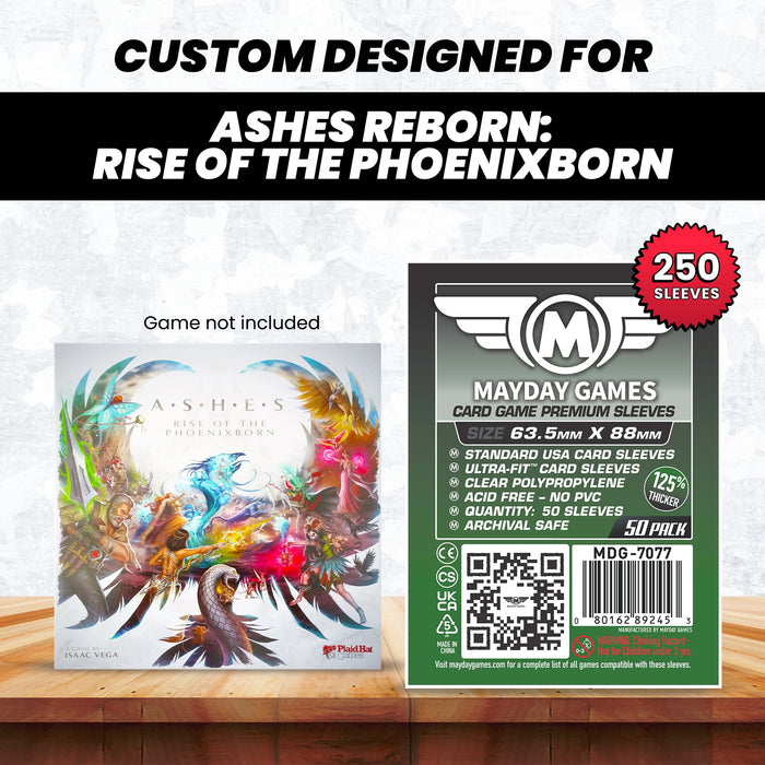 "Ashes Reborn: Rise of the Phoenixborn" Compatible Card Sleeve Bundle - for just $8.25! 