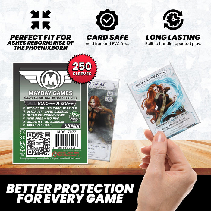 "Ashes Reborn: Rise of the Phoenixborn" Compatible Card Sleeve Bundle - for just $8.25! 