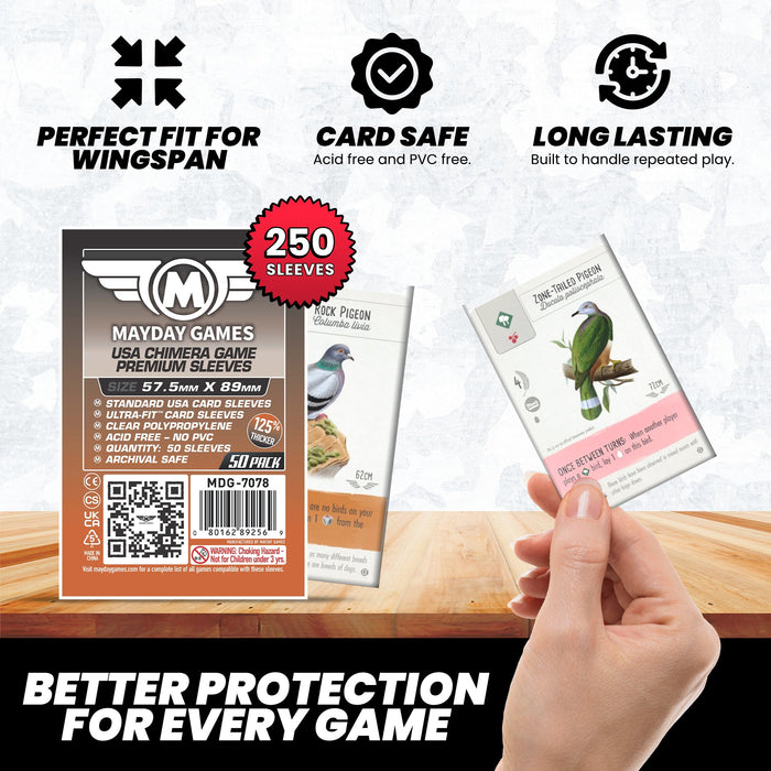 "Wingspan" Compatible Card Sleeve Bundle - for just $8.25! 