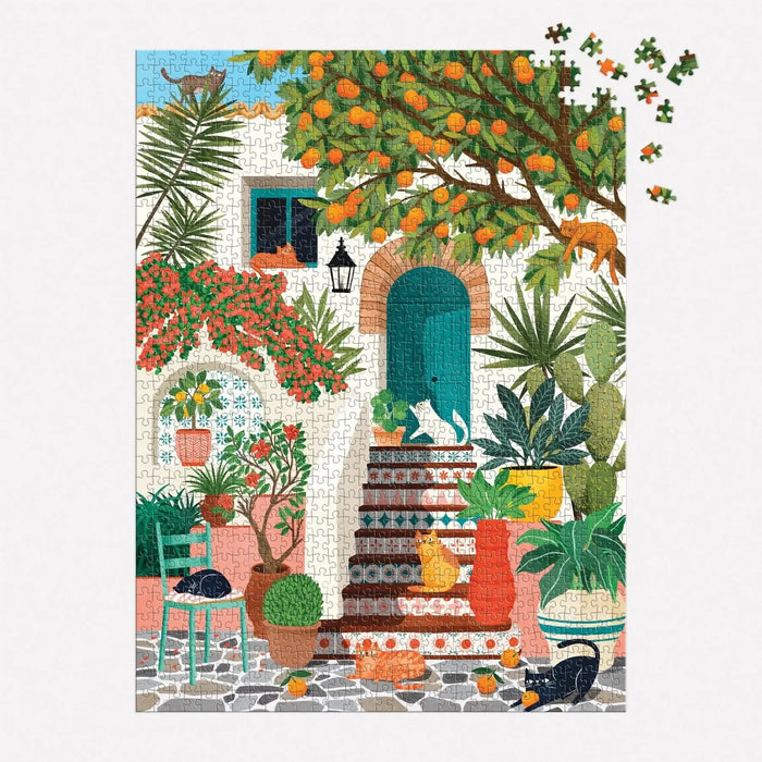 Mediterranean Cats 1000 Piece Jigsaw Puzzle Galison - for just $19.99! 