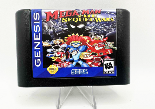 Mega Man the Sequel Wars Sega Genesis Reproduction Video Game Cart - for just $29.99! 