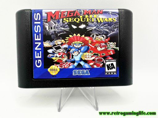 Mega Man the Sequel Wars Sega Genesis Reproduction Video Game Cart - for just $29.99! 