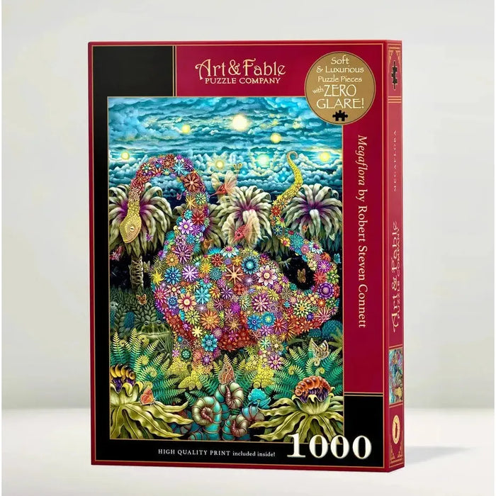 Megaflora 1000 Piece Premium Jigsaw Puzzle Art & Fable - for just $39.99! 