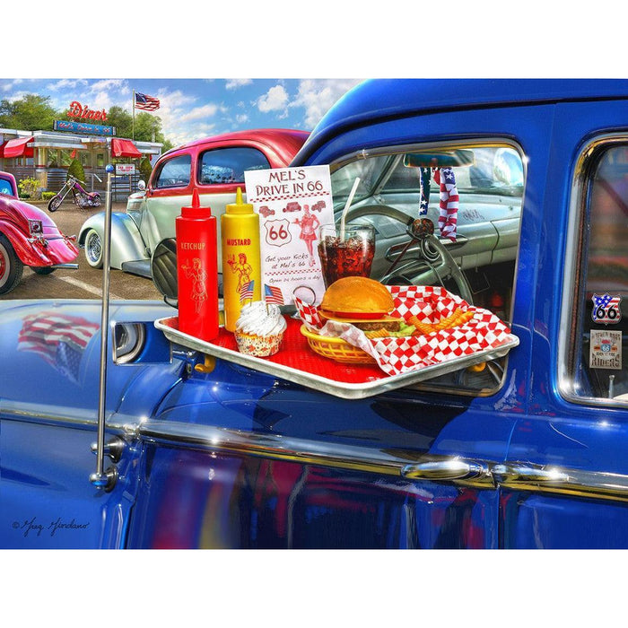 Mel's Drive In 1000 Piece Jigsaw Puzzle Springbok - for just $19.99! 