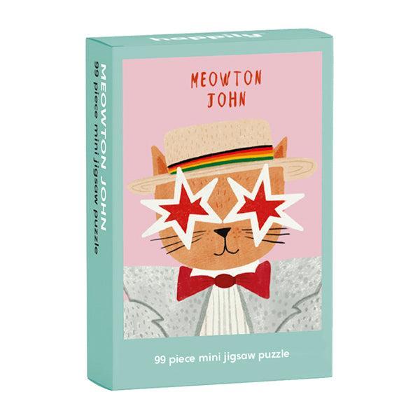 Meowton John 99 Piece Mini Jigsaw Puzzle Happily - for just $11.99! 