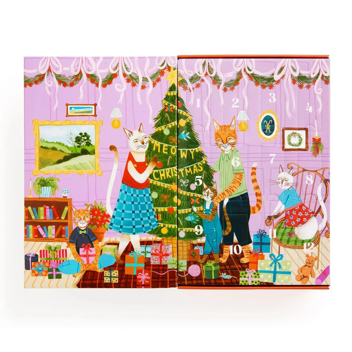 Meowy Christmas 12 Days of Puzzles 500 Piece Countdown Jigsaw Puzzle Galison - for just $29.99! 