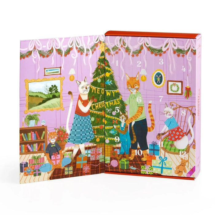 Meowy Christmas 12 Days of Puzzles 500 Piece Countdown Jigsaw Puzzle Galison - for just $29.99! 