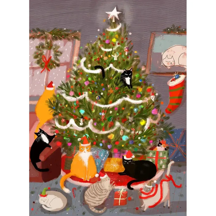 Meowy Christmas 500 Piece Jigsaw Puzzle PuzzleFolk - for just $25.99! 