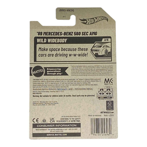 Hot Wheels '89 Mercedes-Benz 560 SEC AMG - Wild Widebody Series 2/5 - for just $1.89! 