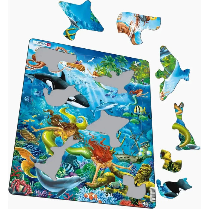 Mermaids 32 Piece Tray Jigsaw Puzzle Larsen - for just $11.99! 