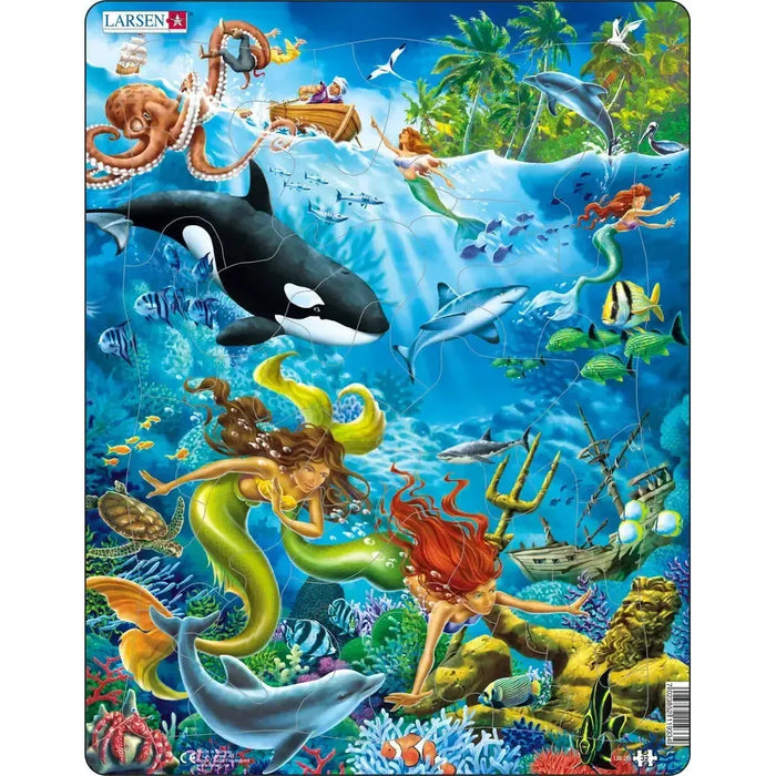 Mermaids 32 Piece Tray Jigsaw Puzzle Larsen - for just $11.99! 